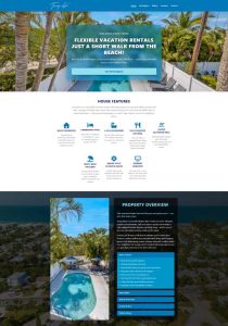 TranquiliSea Florida Rental website screenshot
